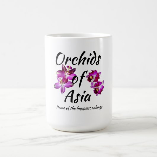 アジアの蘭 コーヒーマグカップ (中央)
