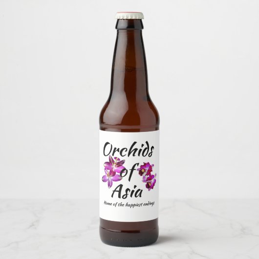 アジアの蘭 ビールラベル (正面)