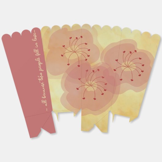 アジアの装飾が施された高級な仕切り付きの箱 フェイバーボックス (見開き)