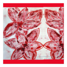 アジアの赤いユリ フォトプリント           