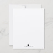 アジアの赤い結婚式の「save the date」発表 セーブザデート (裏面)