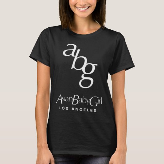アジアの赤ちゃん女の子 ハイファッション Tシャツ (正面)