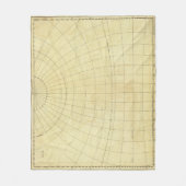 アジアの輪郭 フリースブランケット (正面)