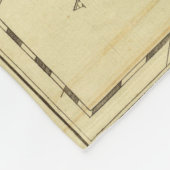 アジアの輪郭 フリースブランケット (角)