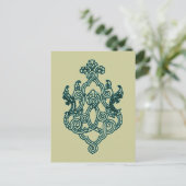 アジアの部族タトゥーデザイン仏教ヒンドゥー教 ポストカード (スタンド正面)