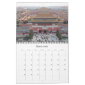 アジアの首都（所在地あり） 2026 カレンダー (3月 2026)