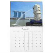 アジアの首都（所在地あり） 2026 カレンダー (1月 2026)