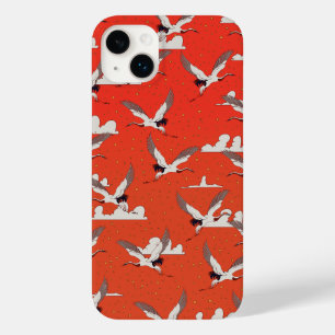 アジアの鶴の模様(赤) Case-Mate iPhone 14 PLUSケース