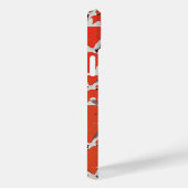 アジアの鶴の模様(赤) Case-Mate iPhoneケース (裏面 / 右)