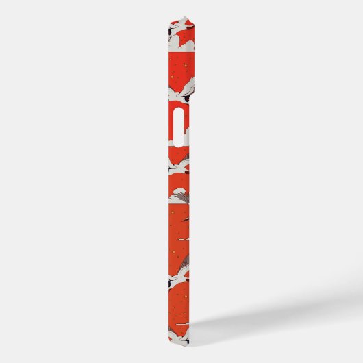 アジアの鶴の模様(赤) Case-Mate iPhoneケース (裏面 / 右)