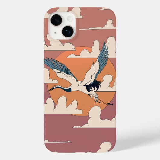 アジアの鶴の飛行 Case-Mate iPhoneケース (裏面)