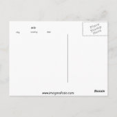 アジアはがき画像（縦） ポストカード (裏面)