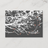 アジアぶら下がったの枝にサンゴのク結婚レーン プレイスカード (裏面)