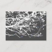 アジアぶら下がったの枝にラベンダーのク結婚レーン プレイスカード (裏面)