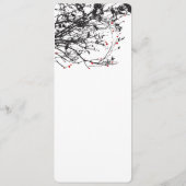 アジアぶら下がった支局の赤い紙ク結婚レーン メニュー (裏面)