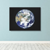 アジアを中心とした完全に照らされた地球 キャンバスプリント (インサイチュ (ウッドフロア))