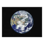 アジアを中心とした完全に照らされた地球 フォトプリント            (正面)