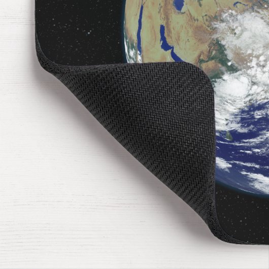 アジアを中心とした完全に照らされた地球 マウスパッド (コーナー)