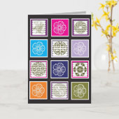 アジアインスパイアデザイン カード (黄色い花)