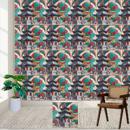 アジアインスパイアフローラアート陳列塔タイル タイル