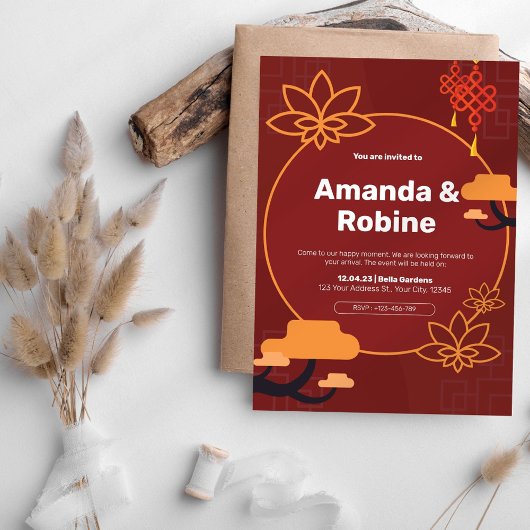 アジアインスパイア結婚式招待状 招待状