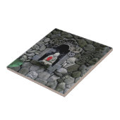 アジアインドネシアバリ仏殿 タイル (側面)