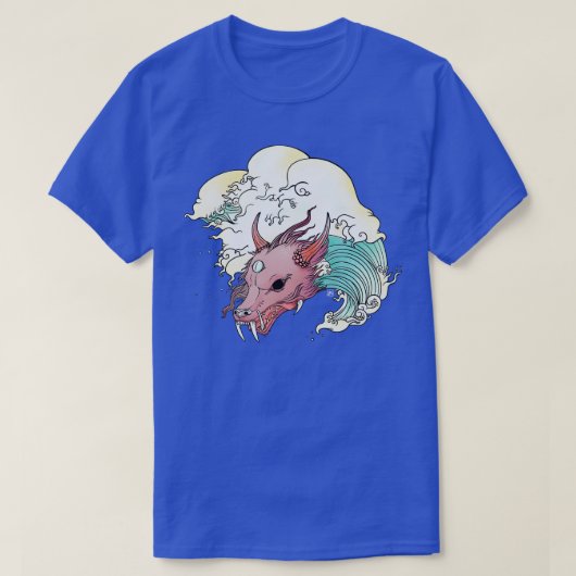 アジアウェーブドラゴン Tシャツ (デザイン正面)