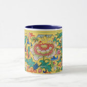 アジアエレガントの花柄の美しい背景 マグカップ (中央)