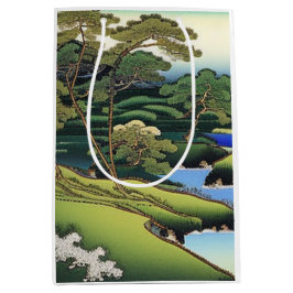 アジアエレガントの風景 ミディアムペーパーバッグ