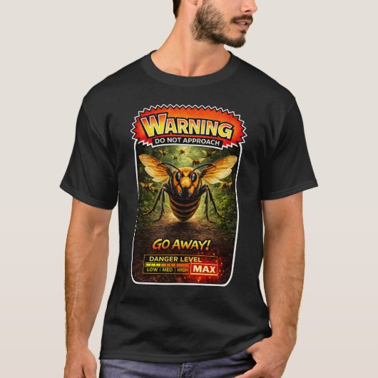 アジアオオスズメバチTシャツ 昆虫好きへのギフト 蜂 Tシャツ (正面)