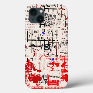 アジアカッコいいの破れた剥ぎ取り看板 iPhone 13ケース