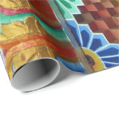 アジアカラフルアートワーク ラッピングペーパー (ロールコーナー)