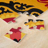 アジアカーペットスザンヌ伝統的刺繍 ジグソーパズル (側面)