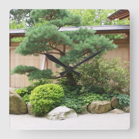 アジアガーデンウォール時計 スクエア壁時計 (正面)