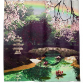 アジアガーデン3Dアート シャワーカーテン (正面)