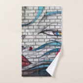 アジアガールグラフィティ バスタオルセット (ハンドタオル)