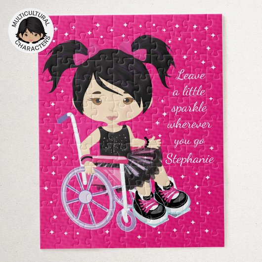 アジアガール車パーソナライズされたイス ジグソーパズル