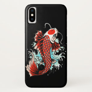 アジアコイフィッシュポン中国のド水日本の波セ iPhone X ケース