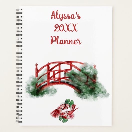 アジアコイモノグラムの名水彩アー日本のト プランナー手帳 (正面)