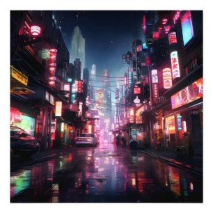 アジアサイバーパンクシティ フォトプリント