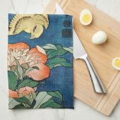 アジアシャクヤクの台所タオル キッチンタオル (四つ折り)