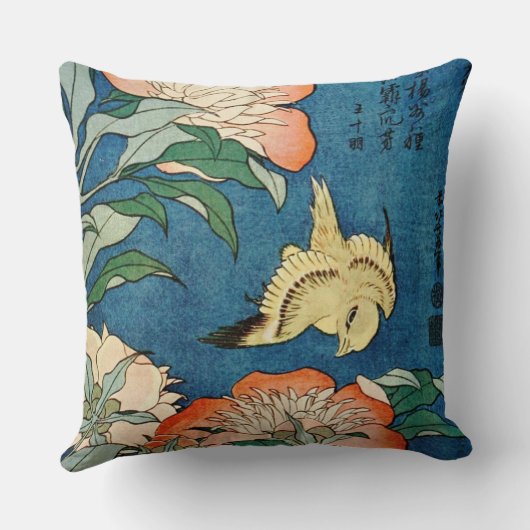 アジアシャクヤクの枕 クッション (裏面)