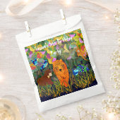 アジアジャングルタイガーサンベアーピーコックインディアンローラー フェイバーバッグ (クリップ留めされた状態)