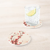 アジアスタイルの絵画、春のプラム花 コースター (側面)