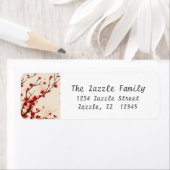 アジアスタイル絵画の春の梅 ラベル (インサイチュ)