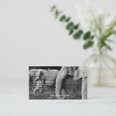 アジアゾウの名刺 名刺 (スタンド正面)