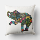 アジアゾウの白 クッション (裏面)