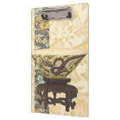 アジアタペストリーとボウル&ドラゴンデザイン クリップボード (左)