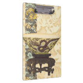 アジアタペストリーとボウル&ドラゴンデザイン クリップボード (右)