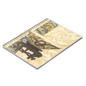 アジアタペストリーとボウル&ドラゴンデザイン ノートブック (左側)